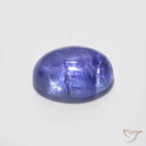 9,17 ctw natürlicher Intensives Violettblau Tansanit, Oval, Transparent