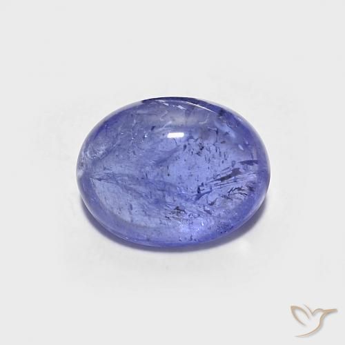 1.59ct Natürlicher Intensives Violettblau Tansanit, Oval, Transparent