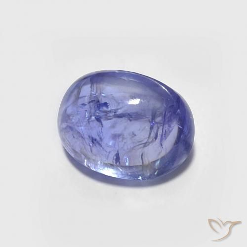 9,17 ctw natürlicher Intensives Violettblau Tansanit, Oval, Transparent