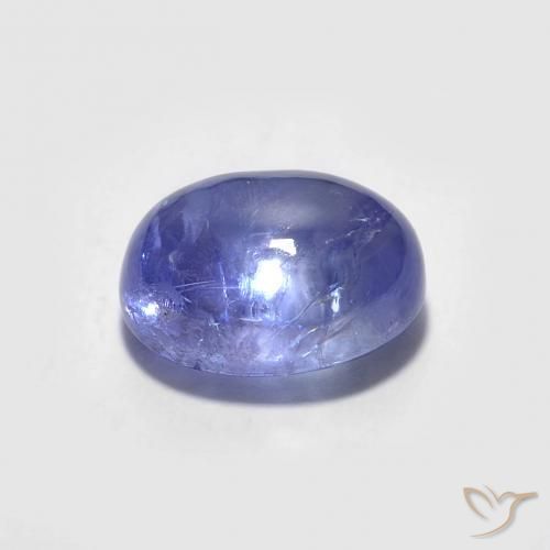 9,17 ctw natürlicher Intensives Violettblau Tansanit, Oval, Transparent