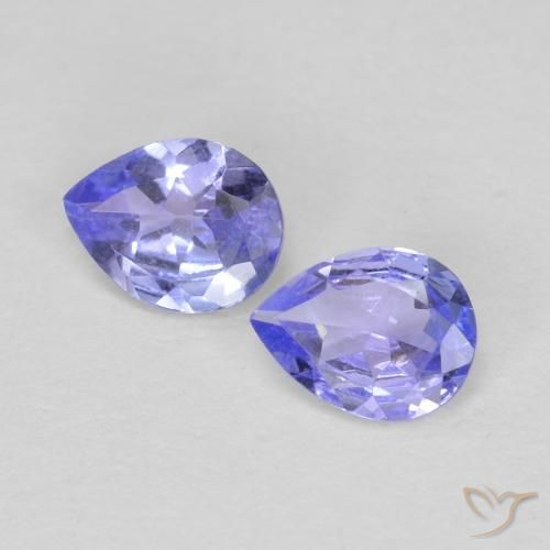 0.53 ct natürliche tiefblau Tansanit-Edelsteine, Birnenform, VVS-VS