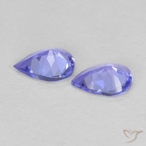 0.55 ct natürliche Intensives Blau Tansanit-Edelsteine, Birnenform, VS