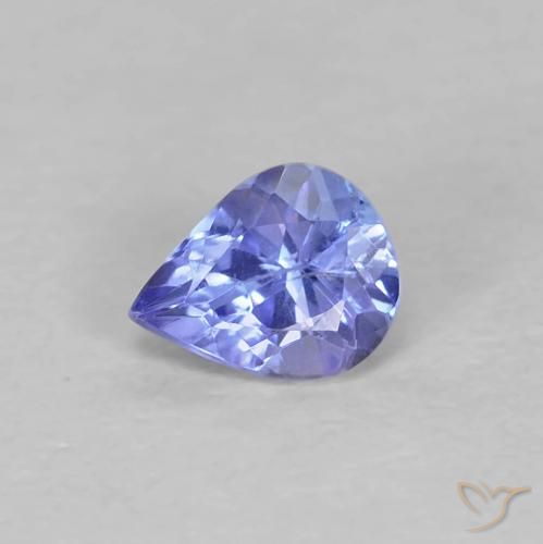 0.41ct Natürlicher Intensives Blau Tansanit, Birnenform, VS