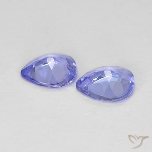 0.56 ct natürliche Mittelblau Tansanit-Edelsteine, Birnenform, VS