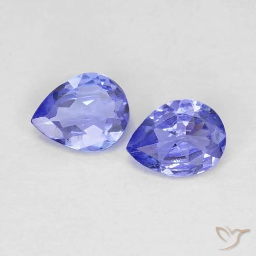 0.60 ct natürliche tiefblau Tansanit-Edelsteine, Birnenform, VS