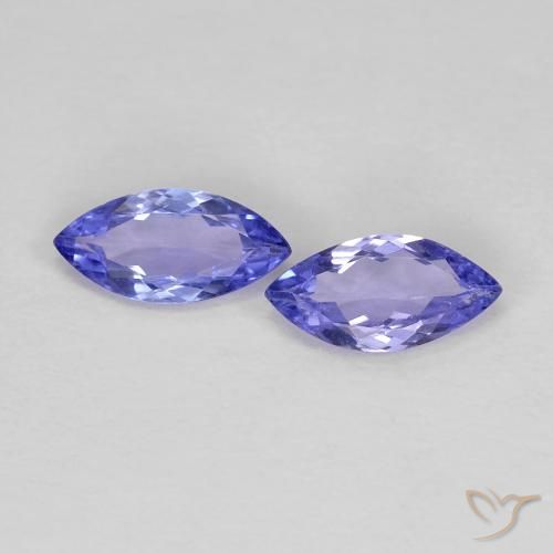 0.61ctw Natürlicher Intensives Violettblau Tansanit, Marquise, VS