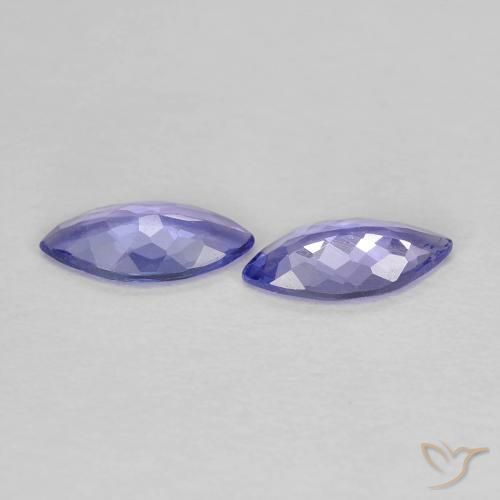 0.61 ct natürliche Intensives Violettblau Tansanit-Edelsteine, Marquise, VS