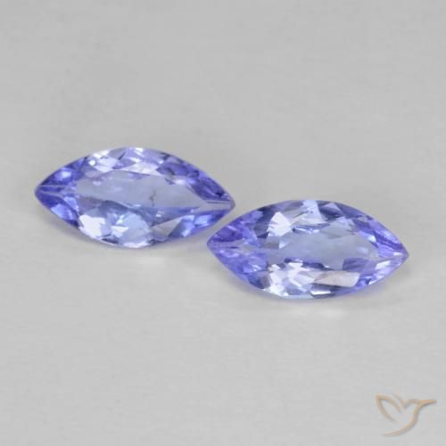 0.67ctw Natürlicher violett-blau Tansanit, Marquise, VS