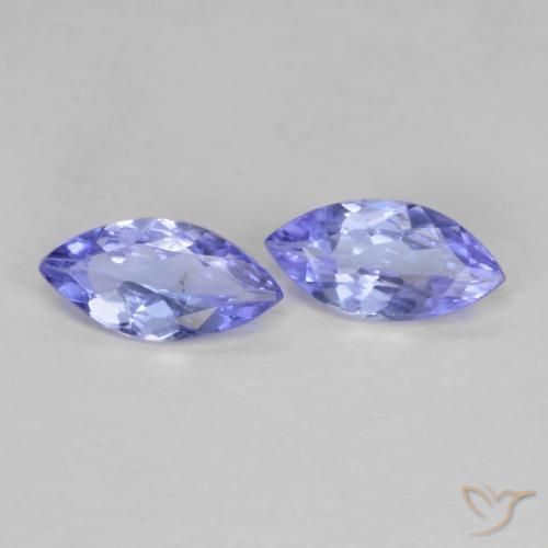 0.67 ct natürliche violett-blau Tansanit-Edelsteine, Marquise, VS