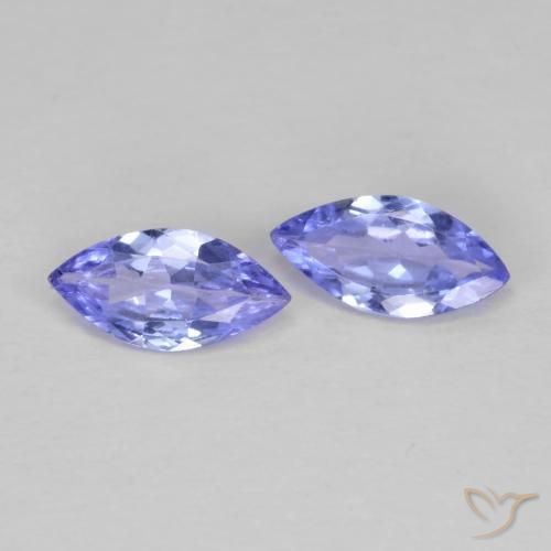0.63 ct natürliche violett-blau Tansanit-Edelsteine, Marquise, VVS-VS