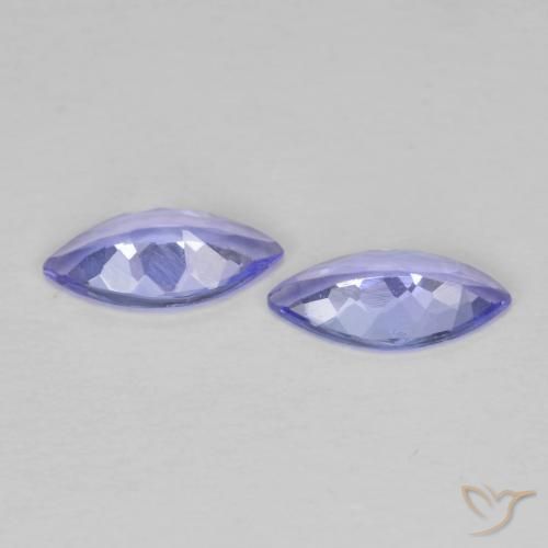 0.63 ct natürliche violett-blau Tansanit-Edelsteine, Marquise, VVS-VS