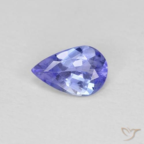 0.35ct Natürlicher Intensives Violettblau Tansanit, Birnenform, VS