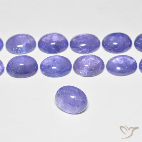 9,17 ctw natürlicher Intensives Violettblau Tansanit, Oval, Transparent