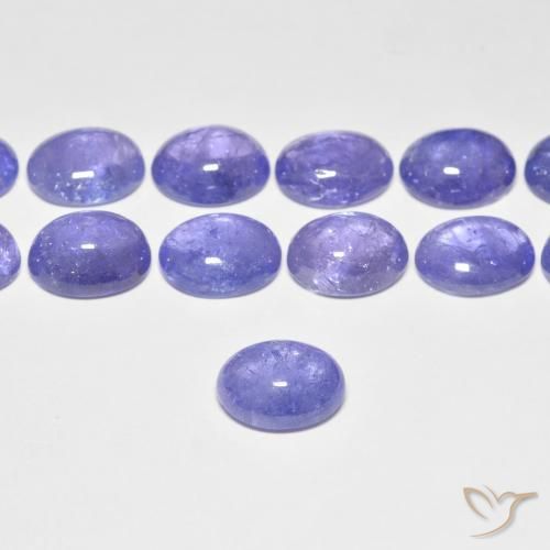 9,17 ctw natürlicher Intensives Violettblau Tansanit, Oval, Transparent