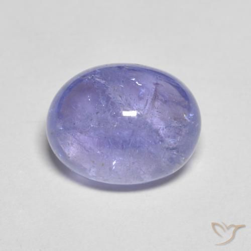 4.05ct Natürlicher Silberblau Tansanit, Oval, Transparent