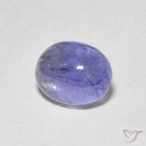 9,17 ctw natürlicher Intensives Violettblau Tansanit, Oval, Transparent