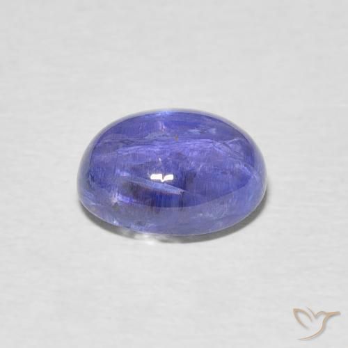 9,17 ctw natürlicher Intensives Violettblau Tansanit, Oval, Transparent