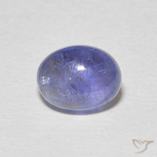 2.42ct Natürlicher Intensives Violettblau Tansanit, Oval, Transparent