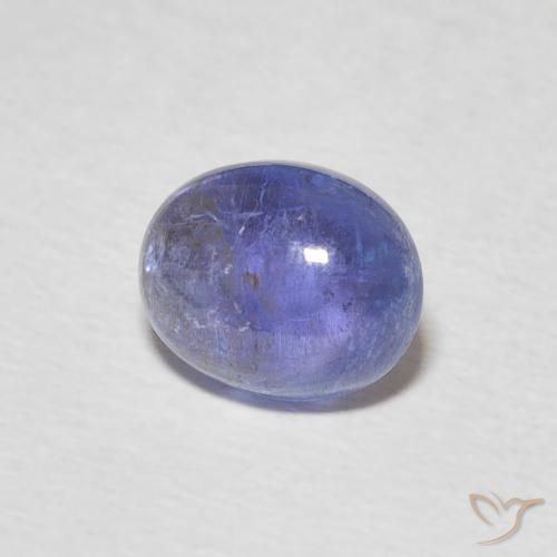 9,17 ctw natürlicher Intensives Violettblau Tansanit, Oval, Transparent