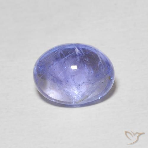 2.45ct Natürlicher Intensives Violettblau Tansanit, Oval, Transparent