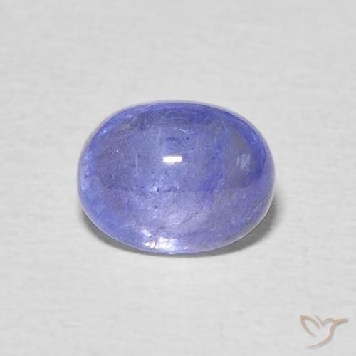 2.92ct Natürlicher Intensives Violettblau Tansanit, Oval, Transparent