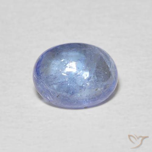 1.63ct Natürlicher Helles Marineblau Tansanit, Oval, Transparent