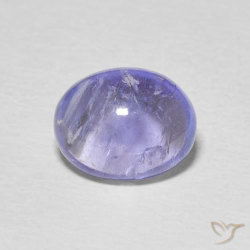 3.45ct Natürlicher Intensives Violettblau Tansanit, Oval, Transparent