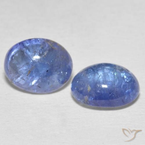 6.95 ct natürliche hellviolett-blau Tansanit-Edelsteine, Oval, Transparent