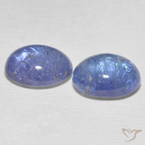 6.95 ct natürliche hellviolett-blau Tansanit-Edelsteine, Oval, Transparent