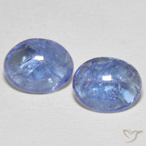 5.69ctw Natürlicher hellblau Tansanit, Oval, Transparent