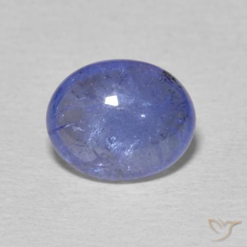 2.01ct Natürlicher Intensives Violettblau Tansanit, Oval, Transparent