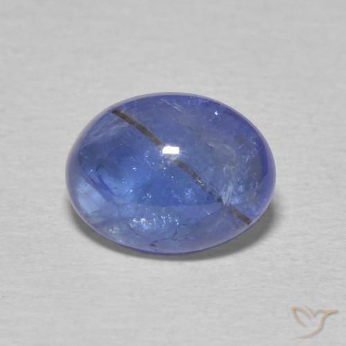 2.08ct Natürlicher Tiefviolettes Blau Tansanit, Oval, Transparent