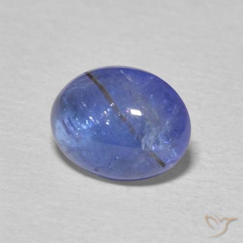 9,17 ctw natürlicher Tiefviolettes Blau Tansanit, Oval, Transparent