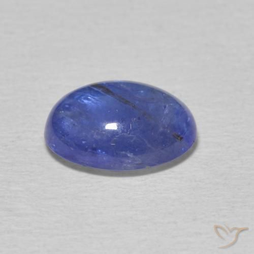 9,17 ctw natürlicher Tiefviolettes Blau Tansanit, Oval, Transparent