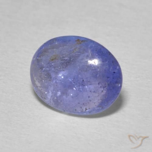 9,17 ctw natürlicher Intensives Violettblau Tansanit, Oval, Transparent