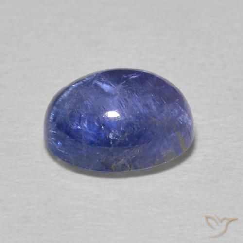 9,17 ctw natürlicher Intensives Violettblau Tansanit, Oval, Transparent