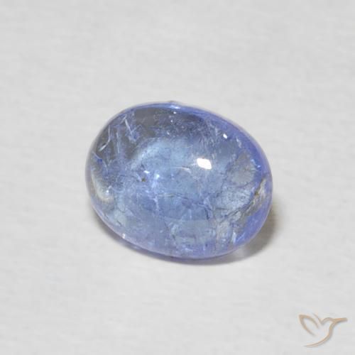 9,17 ctw natürlicher Hellviolettes Blau Tansanit, Oval, Transparent