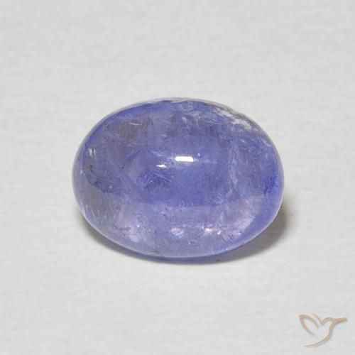 2.10ct Natürlicher Intensives Violettblau Tansanit, Oval, Transparent
