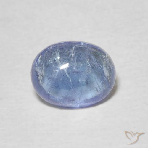 1.65ct Natürlicher hellviolett-blau Tansanit, Oval, Transparent