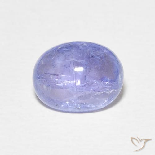 2.46ct Natürlicher Intensives Violettblau Tansanit, Oval, Transparent, Photo A