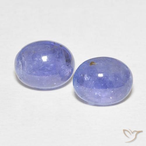 4.74ctw Natürlicher hellviolett-blau Tansanit, Oval, Transparent