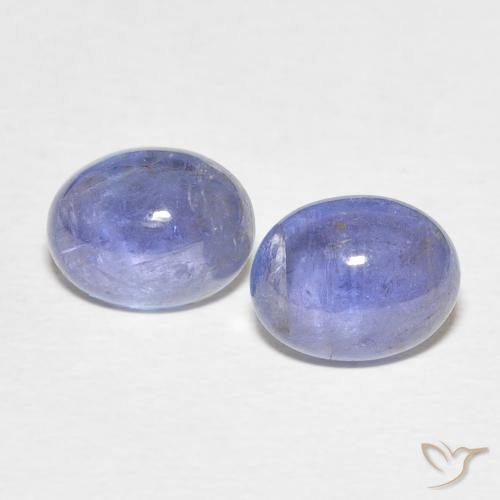 4.69ctw Natürlicher hellviolett-blau Tansanit, Oval, Transparent