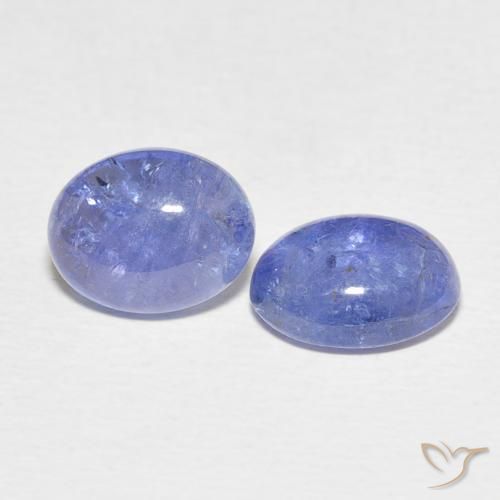 4.91 ct natürliche hellviolett-blau Tansanit-Edelsteine, Oval, Transparent