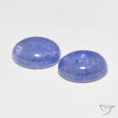 4.91 ct natürliche hellviolett-blau Tansanit-Edelsteine, Oval, Transparent