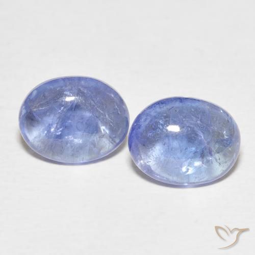 6.45ctw Natürlicher Baby blau Tansanit, Oval, Transparent