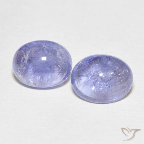 6.45ctw Natürlicher Hellviolettes Blau Tansanit, Oval, Transparent