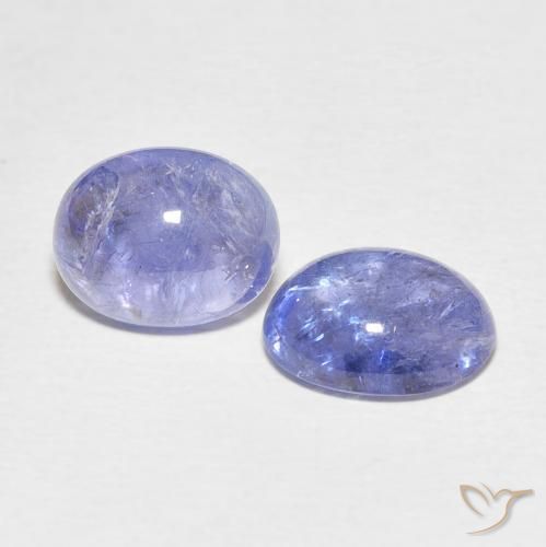 6.45 ct natürliche Hellviolettes Blau Tansanit-Edelsteine, Oval, Transparent