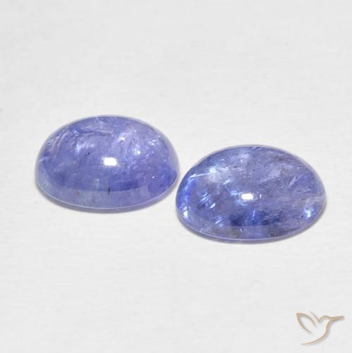 6.45 ct natürliche Hellviolettes Blau Tansanit-Edelsteine, Oval, Transparent