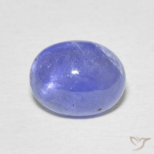 2.49ct Natürlicher Intensives Violettblau Tansanit, Oval, Lichtdurchlässig