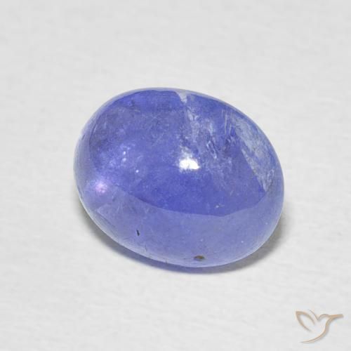 9,17 ctw natürlicher Intensives Violettblau Tansanit, Oval, Lichtdurchlässig